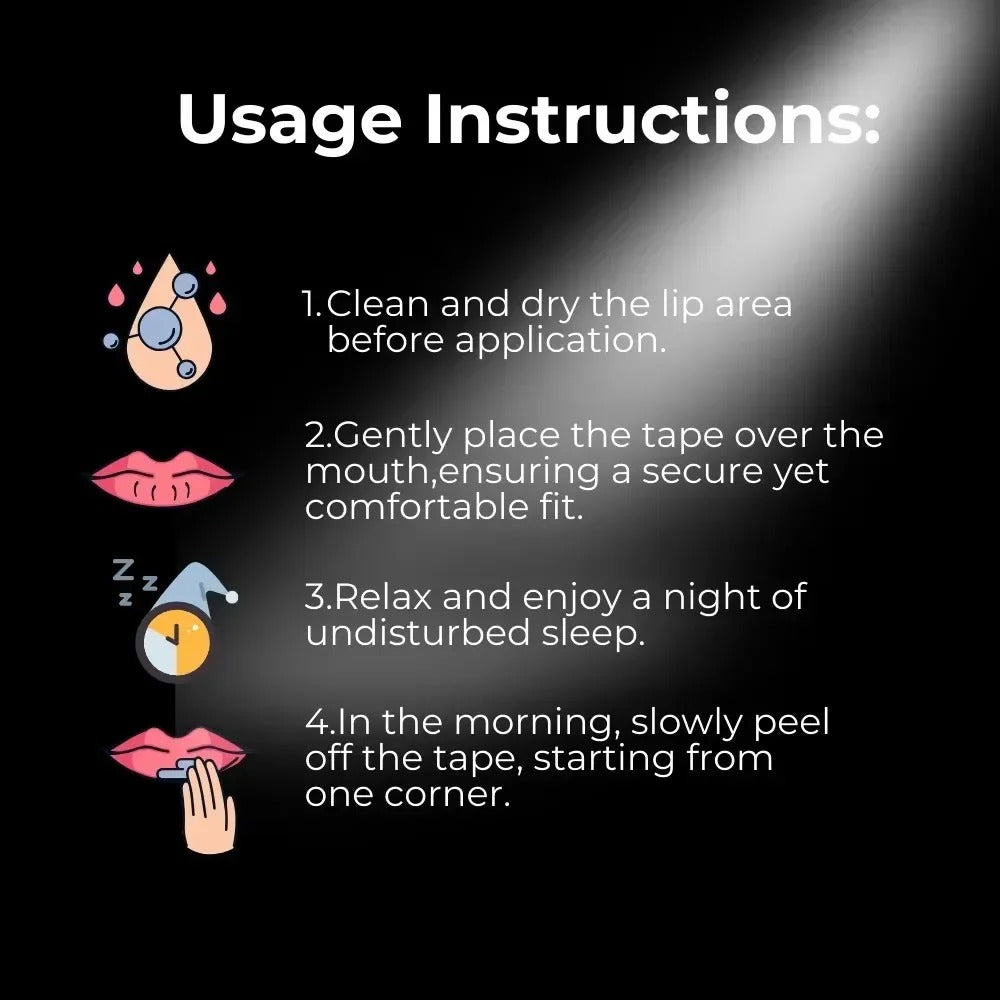 Anti-Snoring Mouth Tape for Better Sleep